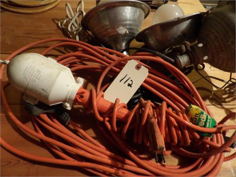 HEAT LAMPS - EXTENSION CORD - SHOP LIGHT