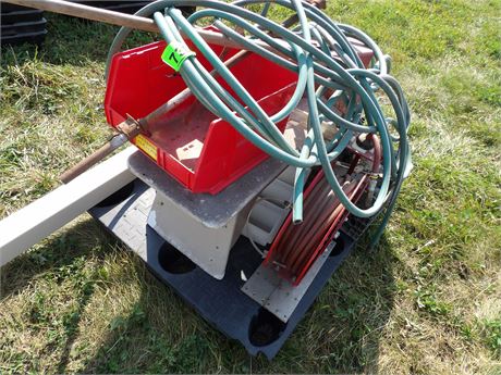 HOSE REEL W / AIR HOSE PLUS MORE