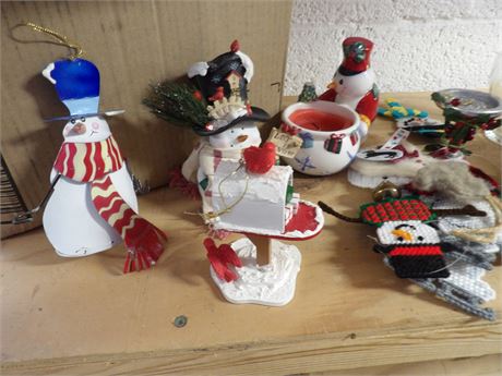 HAND CRAFTED ORNAMENTS - SNOWMAN