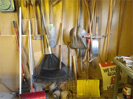 LARGE LOT - YARD TOOLS - ETC