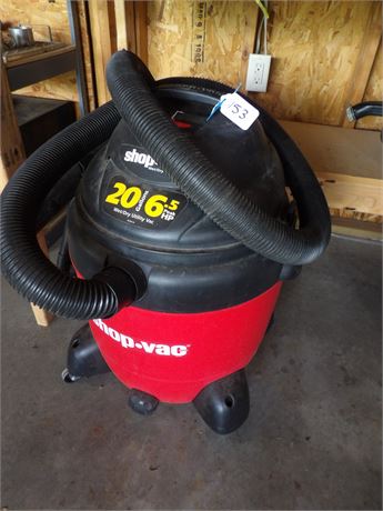 20 GAL. SHOP VAC 6.5 HP