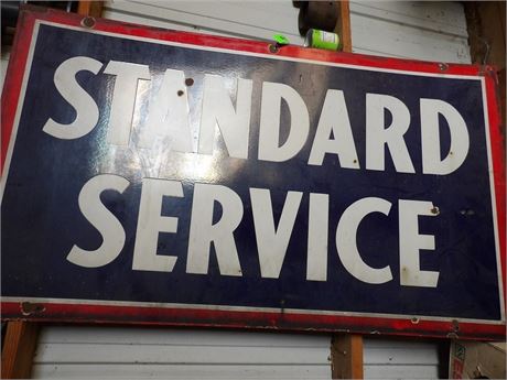 "STANDARD SERVICE" METAL SIGN