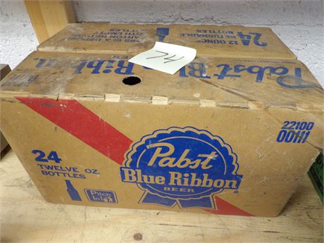 PABST BEER CASE CARD BOARD