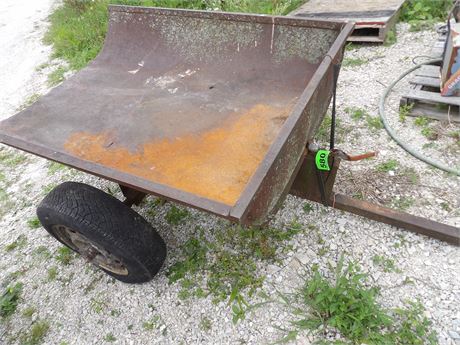 SINGLE AXLE YARD TRAILER ( ALL STEEL )