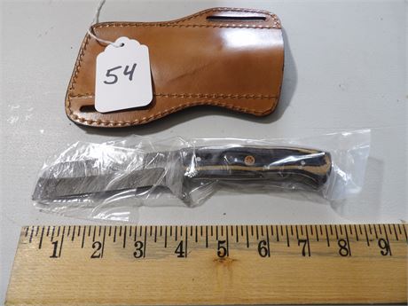 UNUSED 7.5" STRAIGHT BLADE KNIFE