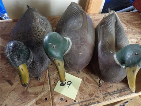 DUCK DECOYS - 3 TOTAL