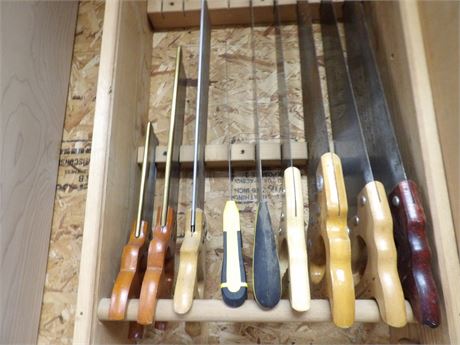 LARGE ASSORTMENT HAND SAWS