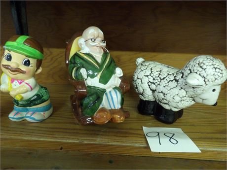 COLLECTIBLE COIN BANKS ( CERAMIC/PORCELAIN)