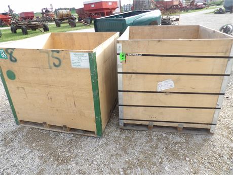 WOOD TOTES ( 2 TOTAL )