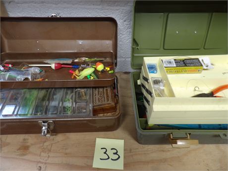 TACKLE BOXES W / MISC