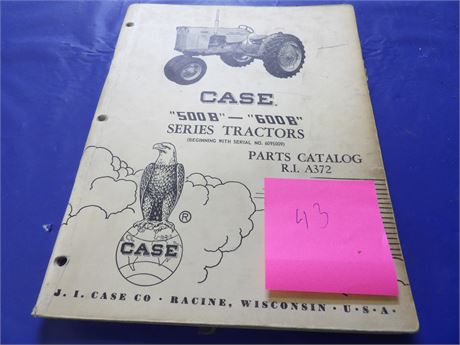 CASE 500B-600B Series Tractors Parts Manual