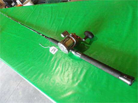 BIG LAKE TOURNAMENT SERIES ROD 9' APPROX- W / OKUMA CW3030 REEL