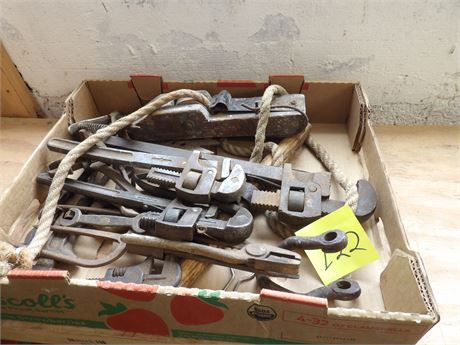 VINTAGE ADJUSTABLE WRENCHES ETC