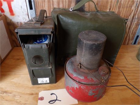 AMMO BOX - VINTAGE HEATER PLUS MORE