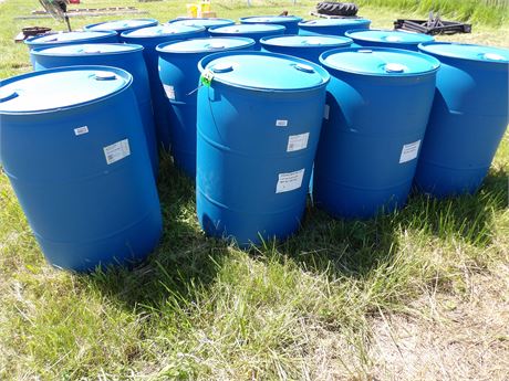 PLASTIC BARRELS ( APPROX. 15 )