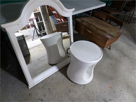 MIRROR - VINTAGE DESK ETC ( TABLE NOT INCLUDED )