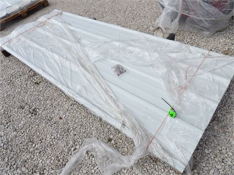 NEW SDLGCSS-galvanized corrugated metal roof panels ( 7'10" L approx )