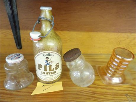 GLASS CONTAINERS - "FIEDLER'S" PILS BEER BOTTLE