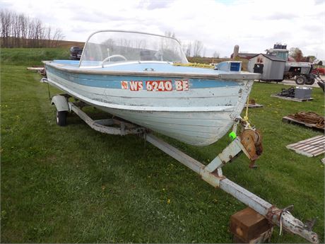 STARCRAFT BOAT W / MERCURY OIL INJECTED 35 OUTBOARD - SNOWCO TRAILER