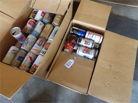 LARGE ASSORTMENT OF COLLECTOR BEER CANS