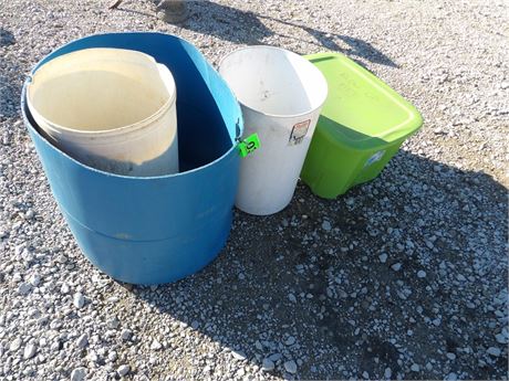 PLASTIC BARRELS - INFLATABLE BED