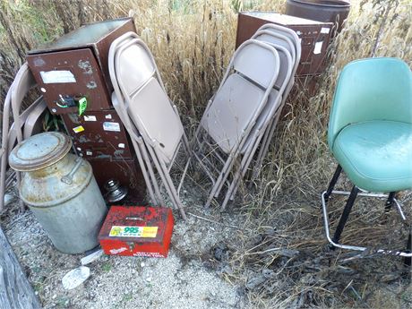 MILK CAN  - FILE CABINETS ETC