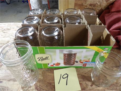 ASSORTMENT OF JELLY JARS ETC