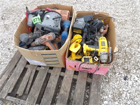 MISC POWER & CORDLESS TOOLS ( 2 BOXES )