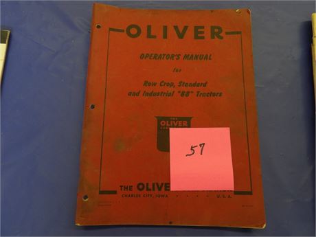 Oliver 88 Series Tractors Operators Manual