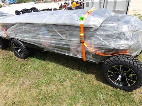 Off-Road Black Golf Cart