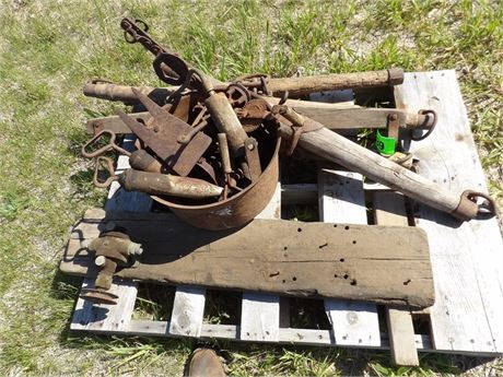 PALLET MISC OLD TOOLS - EVENERS ETC MORE ITEMS COMING!!!!!!!