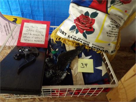 COFFIN FLAGS ETC