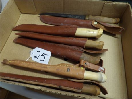 ASSORTMENT OF FILET KNIVES