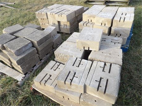 LARGE ASSORTMENT CEMENT BLOCKS