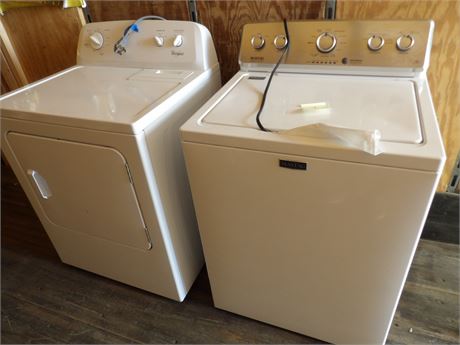 MAYTAG HE WASHER - WHIRLPOOL DRYER