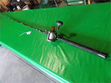 BIG LAKE TOURNAMENT SERIES ROD W / COLD WATER OKUMA REEL - 10' APPROX.