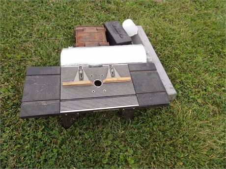 ROUTER TABLE, AMMO BOX PLUS MORE