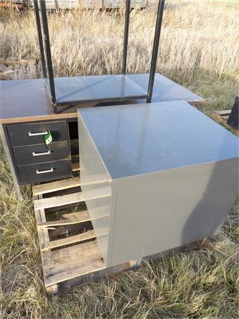 DESK- STEEL CABINET