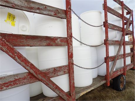 PRICE IS FOR 10 PLASTIC BARRELS ( WAGON NOT INCLUDED )