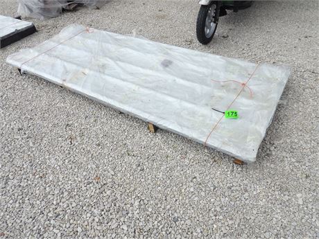 NEW SDLGCSS-galvanized corrugated metal roof panels ( 7'10" L approx )