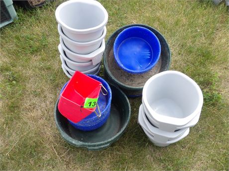 FEED TUBS - PAILS ETC