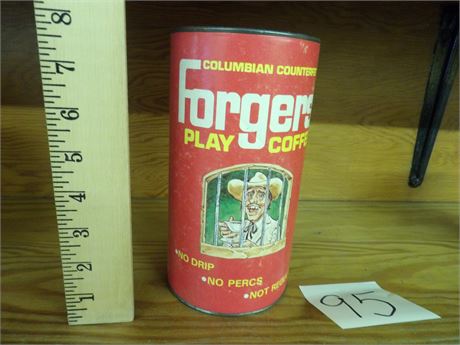 COLUMBIAN COUNTERFEIT "FORGERS" PLAY COFFEE COIN BANK