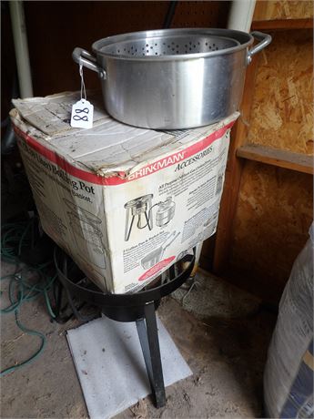 30 QT BOILING POT W / STAND