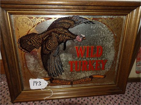 WILD TURKEY MIRROR 11"H
