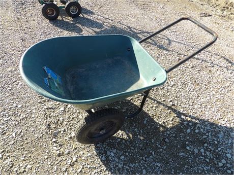 2 WHEELED YARD CART ( PUSH AROUND )