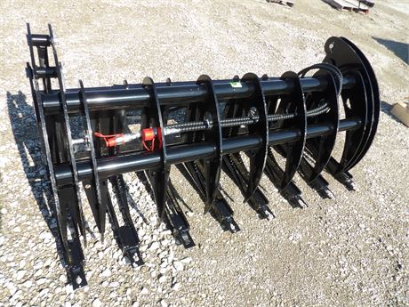 CURVED WOOD GRABBER 72" UNIVERSAL SKID STEER MOUNT