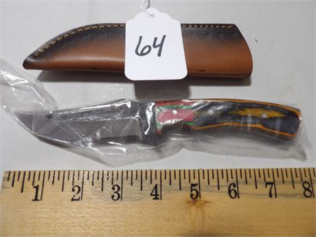 UNUSED 8" KNIFE MULTICOLOR
