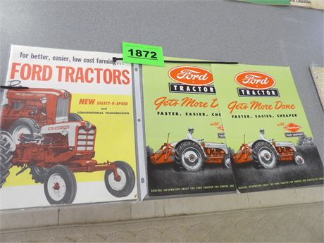 FORD TRACTOR GENERAL INFORMATION LITERATURE