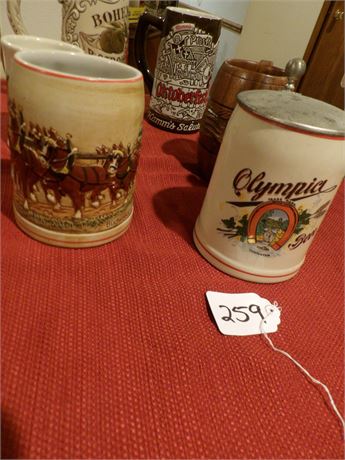 OLYMPIA BEER MUG - OKTOBERFEST MUG - BUDWEISER MUG