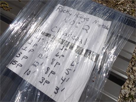 CHARCOAL STEEL ASSORTMENT OF LENGTHS 15' - 17' - 12' ETC ( APPROX. 20 PCS)